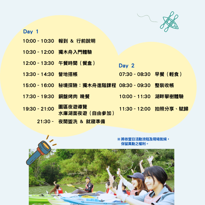 2025夏日限定|2天1夜親子獨木舟營 8 Jason用 兩天一夜冒險營 794 x 794